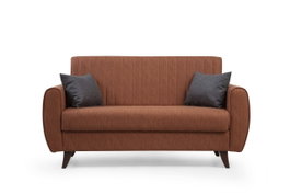 Atelier Del Sofa Alkon Sofá Cama de 2 Plazas Rojo Teja